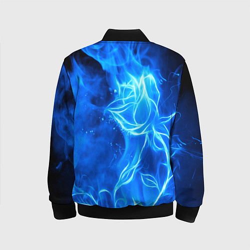 Детский бомбер BMW flower flame / 3D-Черный – фото 2