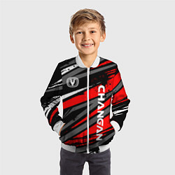 Бомбер детский Changan - Red sport, цвет: 3D-белый — фото 2