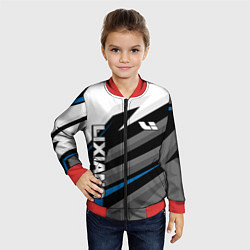 Бомбер детский Lixiang - синий спорт, цвет: 3D-красный — фото 2