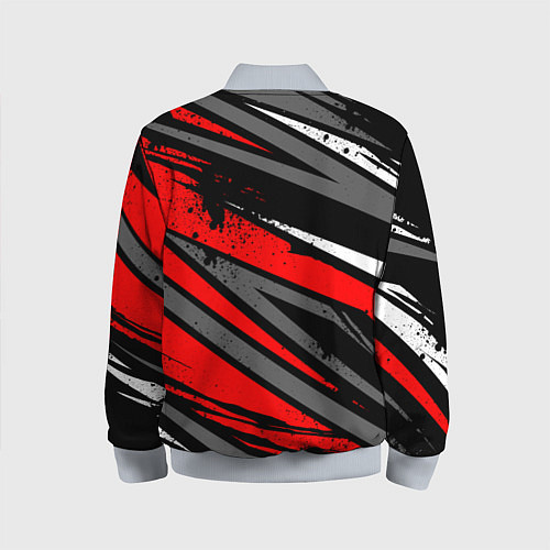 Детский бомбер Lixiang - агрессивный красный / 3D-Серый – фото 2