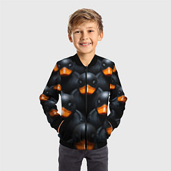 Бомбер детский Черные уточки, цвет: 3D-черный — фото 2