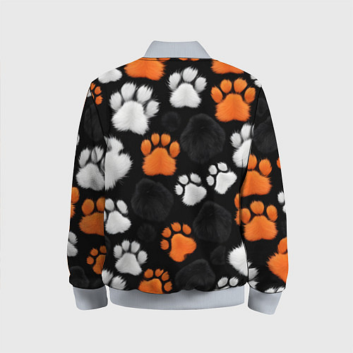 Детский бомбер Мохнатые лапки / 3D-Серый – фото 2
