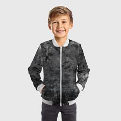 Бомбер детский Абстракция - grunge mood, цвет: 3D-белый — фото 2