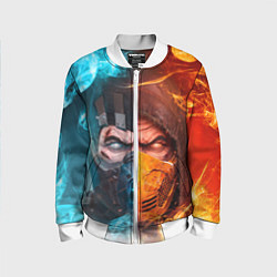 Детский бомбер Mortal Kombat - Саб-зиро и Скорпион