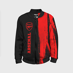 Бомбер детский Arsenal - red gradient по-вертикали, цвет: 3D-черный