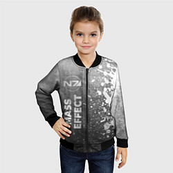 Бомбер детский Mass Effect - grey gradient по-вертикали, цвет: 3D-черный — фото 2