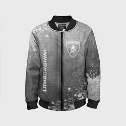 Бомбер детский Lamborghini - grey gradient вертикально, цвет: 3D-черный