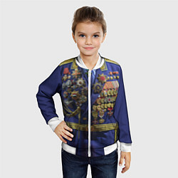 Бомбер детский Парадный китель генерала с медалями, цвет: 3D-белый — фото 2