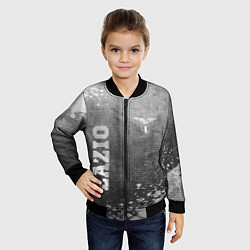 Бомбер детский Lazio - grey gradient вертикально, цвет: 3D-черный — фото 2