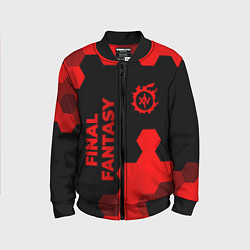 Бомбер детский Final Fantasy - red gradient вертикально, цвет: 3D-черный