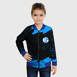 Бомбер детский Schalke 04 fc blue color, цвет: 3D-синий — фото 2