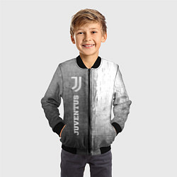 Бомбер детский Juventus - grey gradient по-вертикали, цвет: 3D-черный — фото 2
