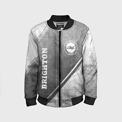 Бомбер детский Brighton - grey gradient вертикально, цвет: 3D-черный