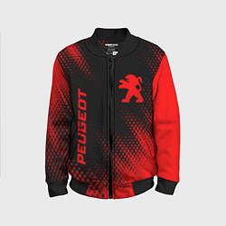 Детский бомбер Peugeot - red gradient вертикально