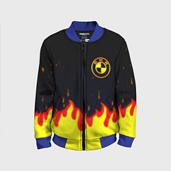 Бомбер детский BMW огненный, цвет: 3D-синий