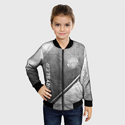 Бомбер детский Chrysler - grey gradient вертикально, цвет: 3D-черный — фото 2