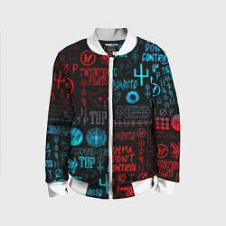 Детский бомбер Twenty one pilots rock pattern