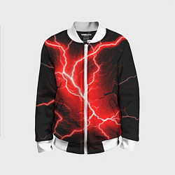Бомбер детский Lightning, цвет: 3D-белый