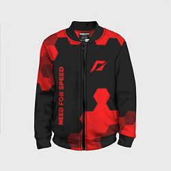 Детский бомбер Need for Speed - red gradient вертикально