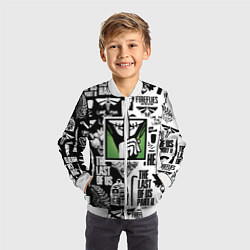 Бомбер детский The Last of Us pattern, цвет: 3D-белый — фото 2