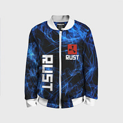 Бомбер детский Rust молнии, цвет: 3D-белый