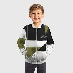 Бомбер детский Ford эмблема, цвет: 3D-белый — фото 2