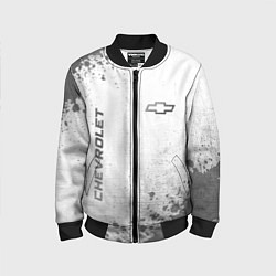 Бомбер детский Chevrolet - white gradient вертикально, цвет: 3D-черный