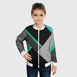 Бомбер детский Multicoloured, цвет: 3D-белый — фото 2