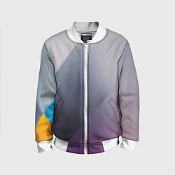 Бомбер детский Color grey with stripes, цвет: 3D-белый