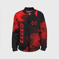 Бомбер детский Exeed - red gradient вертикально, цвет: 3D-черный