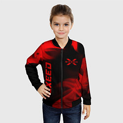 Бомбер детский Exeed - red gradient вертикально, цвет: 3D-черный — фото 2