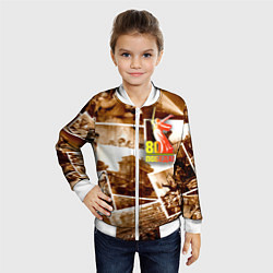 Бомбер детский Победа 80 лет коллаж, цвет: 3D-белый — фото 2