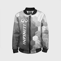 Бомбер детский Infiniti - grey gradient по-вертикали, цвет: 3D-черный