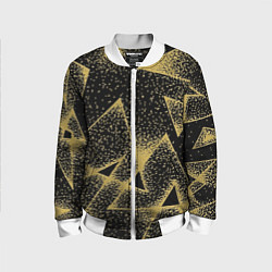 Бомбер детский Triangle yellow with dots, цвет: 3D-белый