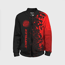 Бомбер детский Chrysler - red gradient по-вертикали, цвет: 3D-черный
