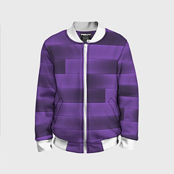 Детский бомбер Color purple square