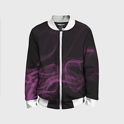 Бомбер детский Color smoke pink, цвет: 3D-белый