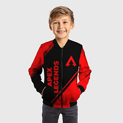 Бомбер детский Apex Legends - red gradient вертикально, цвет: 3D-черный — фото 2