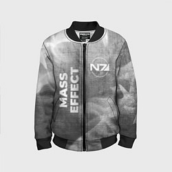 Бомбер детский Mass Effect - grey gradient вертикально, цвет: 3D-черный