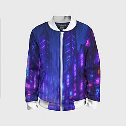 Детский бомбер Одинокий город неона
