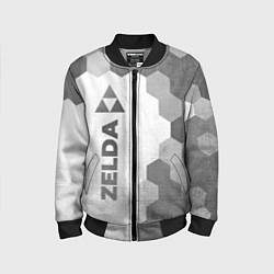 Бомбер детский Zelda - white gradient по-вертикали, цвет: 3D-черный