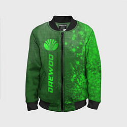 Бомбер детский Daewoo - green gradient по-вертикали, цвет: 3D-черный