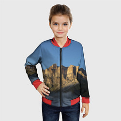 Бомбер детский Гора Метиген, цвет: 3D-красный — фото 2