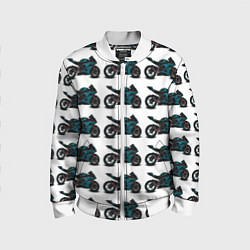 Детский бомбер Motorbike blue