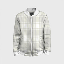 Бомбер детский Checked white completely, цвет: 3D-белый