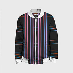 Детский бомбер Neon red blue black