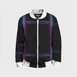 Бомбер детский Neon pink light blue, цвет: 3D-белый