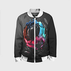 Бомбер детский Abstract graphics, цвет: 3D-белый