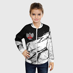 Бомбер детский Федерация бокса России - белый затертый, цвет: 3D-белый — фото 2