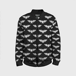 Бомбер детский Империум человечества паттерн, цвет: 3D-черный